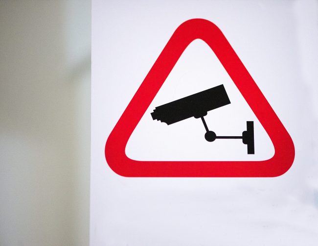 Warnschild CCTV